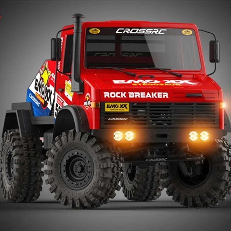 

1/6 Scale RC Car Upgrades Parts- Full Metal Digital Servo Tires ESC Motor for Crossrc EMO XX Dinosaur Off-Road Crawler Models