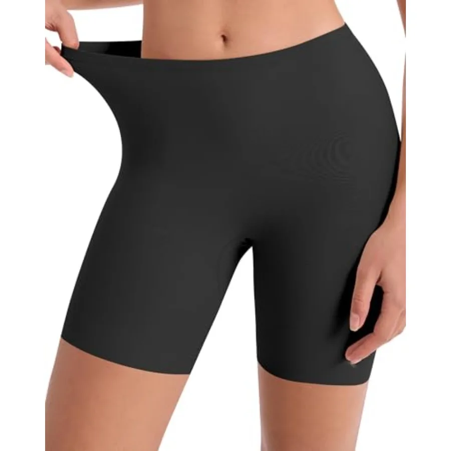 

Women's Seamless Slip Shorts Under Dresses - Cooling Anti Chafing Boyshort Underwear Comfortable Yoga Boxer Panties