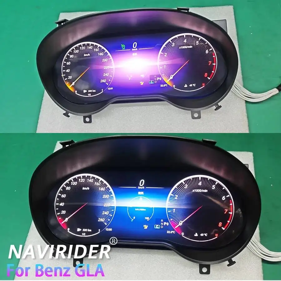 LCD Digital Instrument Panel For Mercedes Benz GLA CLA 2013-2019 A CLASS C117 X117 W176 Virtual Cockpit Speedmeter Dashboard