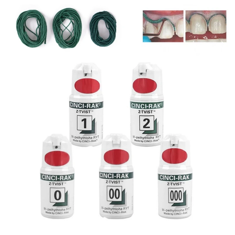 

Dental Gingival Line Thread Disposable Retraction Cord Knitted Cotton Gum Line Size 0 00 000 1 2 3 Dentist Consumables