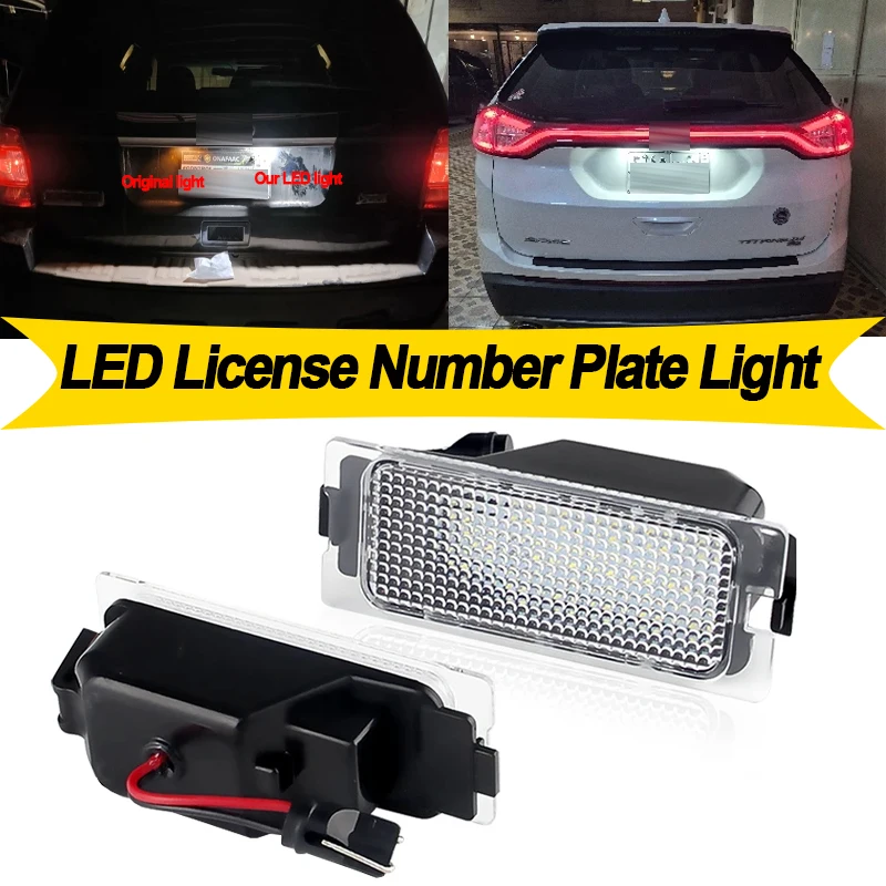 

2 шт. для Ford Edge 2007 2008 2009 2010 2011 2012 2013 2014 светодиодная лампа освещения номерного знака OEM: 7T4Z-13550-A