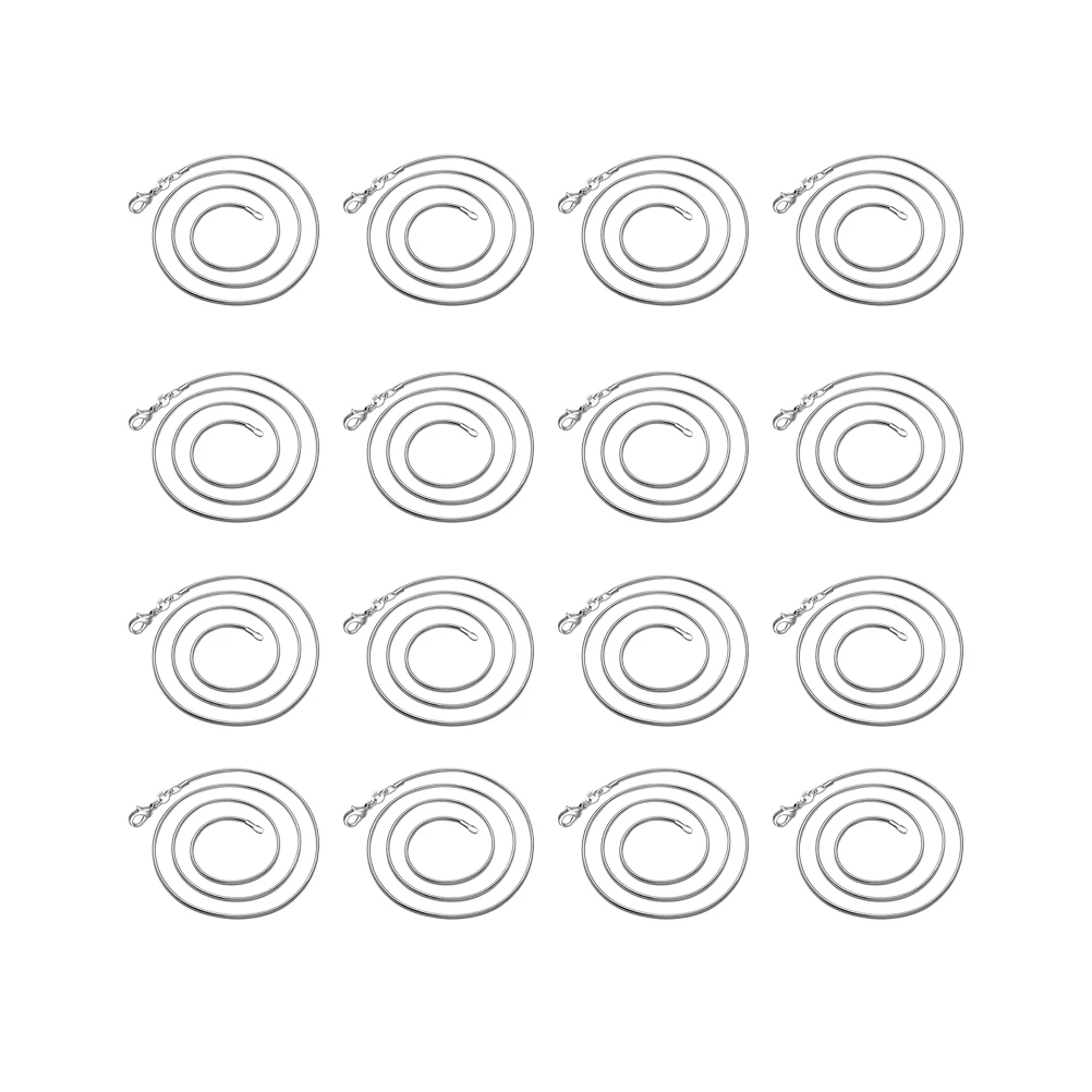 

30pcs Snake Chain Pcs Silver Women Durable Delicate Jewelry Necklace Jewelry Gift For Women Gift Valentine Party Accessories