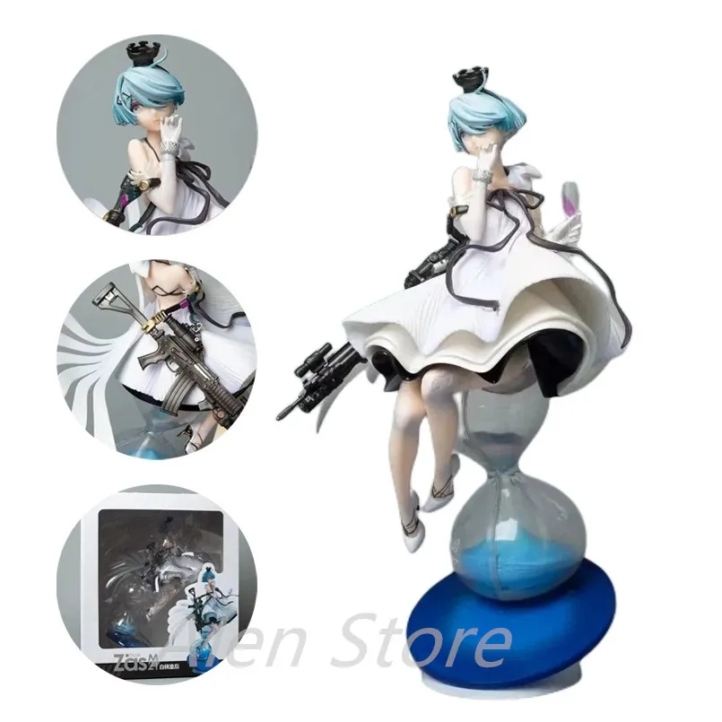 

Girls' Frontline Figure Zas M21 White Queen Manga Fidget Cute Statue Doll Anime Action Collection Figurine Toys for Children