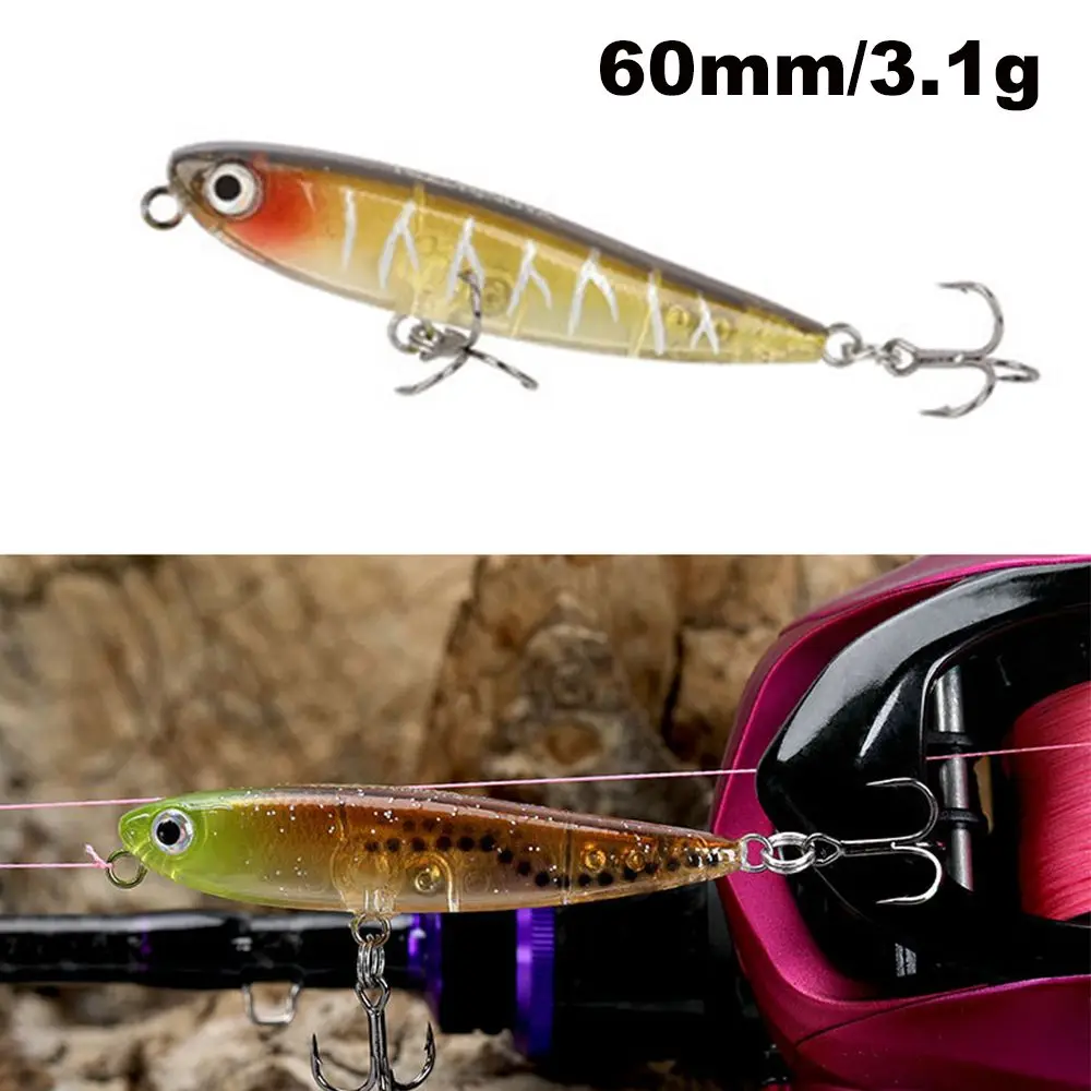 Outdoor Crankbaits Winter Fishing Tackle Long Casting Lure Minnow Lures Floating Minnow Baits Fish Hooks