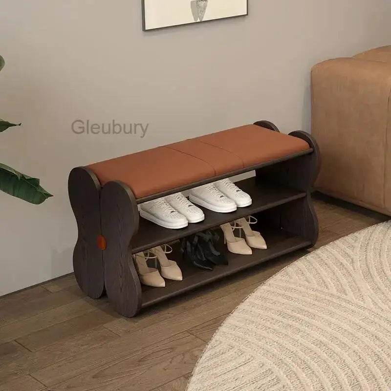 Mobile Relaxing Foot Stool Entryway Modern Hallway Wood Dressers Foot Stool Clear Living Room Tabouret Lounge Suite Furniture
