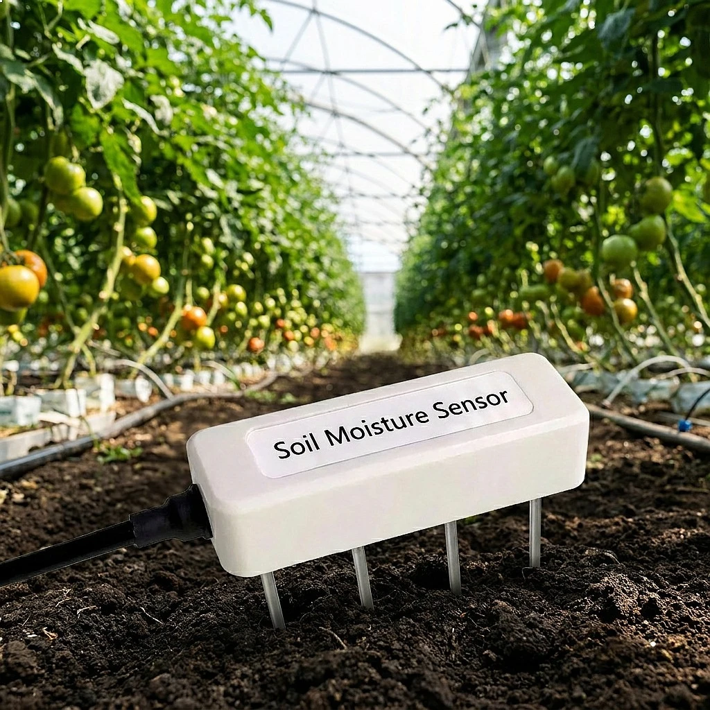HMS20 3‑in‑1 RS485 SDI‑12 Soil Moisture Temperature EC Sensor Precision Agriculture Probe