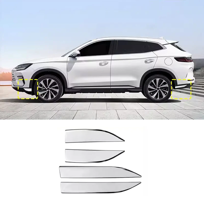 

For BYD Seal U Song Plus Dm-i Ev 2023-2024 Stainless steel front and rear corner protectors Car exterior decoration