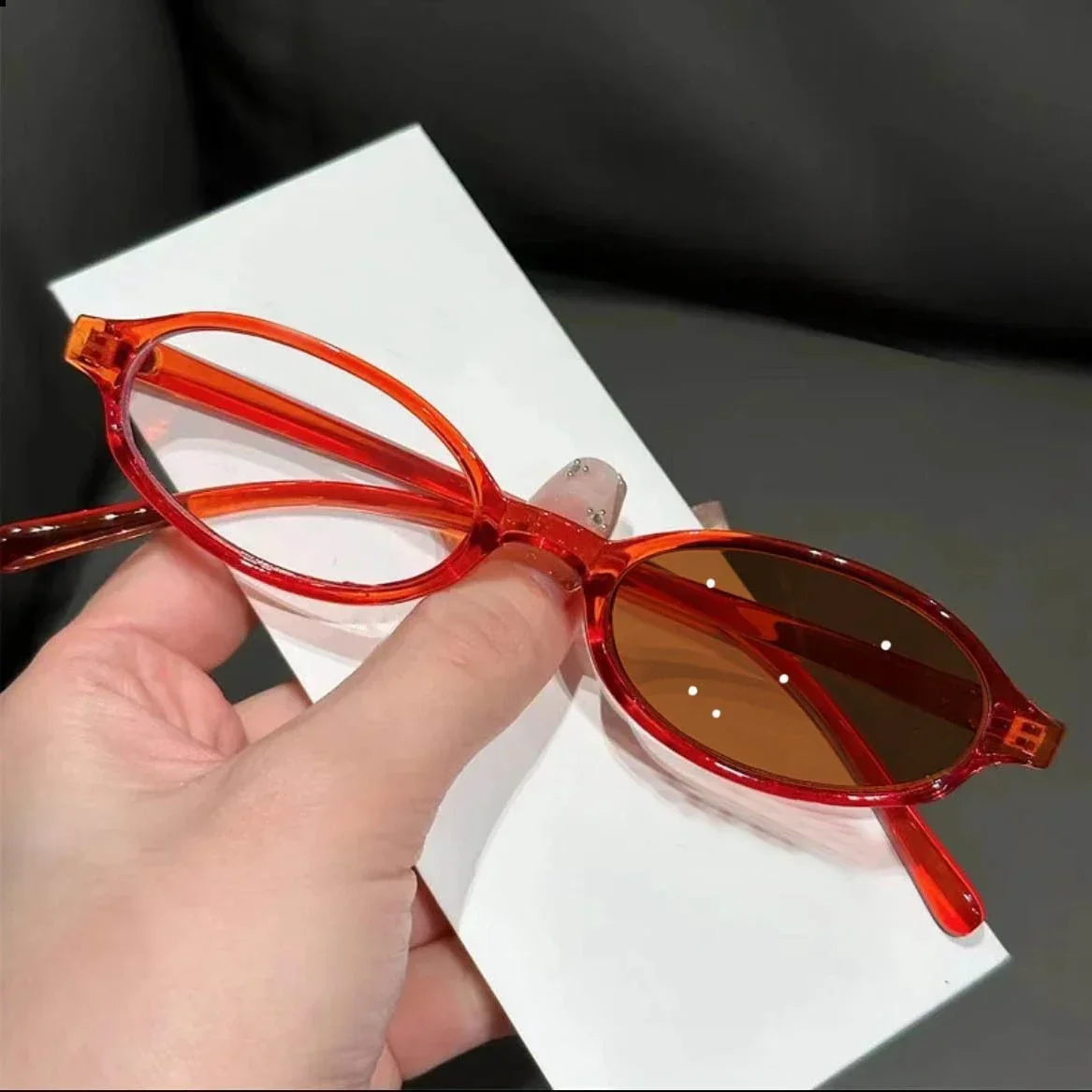 Ultra Light Small Frame Near Sight Glasses Spicy Girl Style Photochromic Myopia Glasses Color Changing Outdoor Eyeglasses