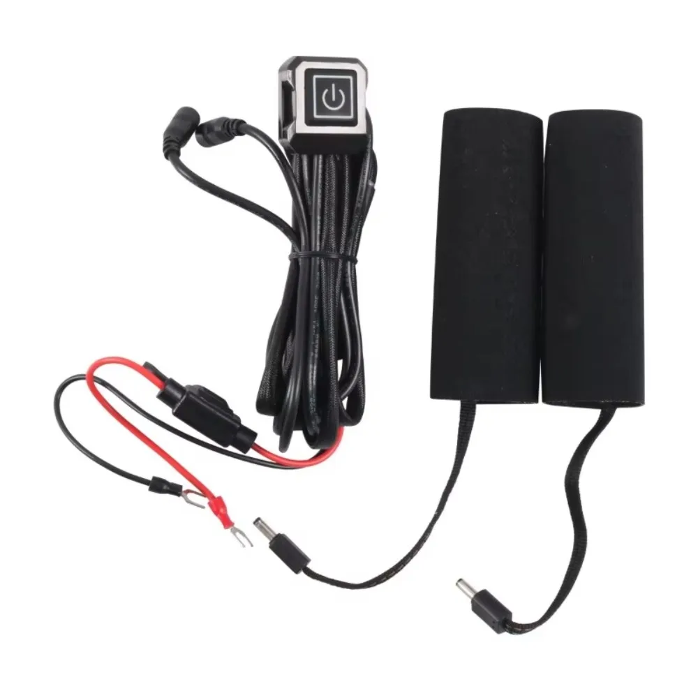 Motorcycle Heated Grips Cover 12V Universal Handlebar Grip Heater With Switch Motorcycle Hand Grip Heater