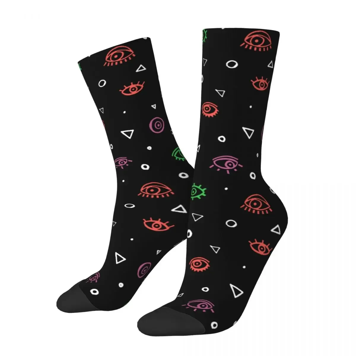 

Evil Eye Socks Men Women Funny Happy Socks High Quality Spring Summer Autumn Winter Middle Tube Socks Gift