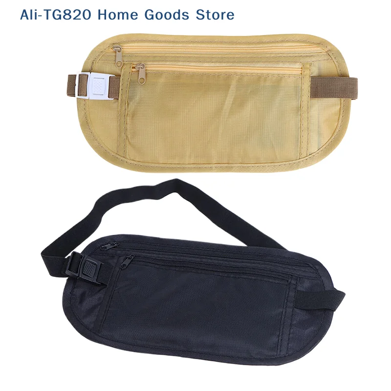 [TG820]1PC Universal Sports Waist Bag Money Belt For Travel Women And Men Slim Hidden Travel Wallet Mobile Phone Anti-theft Bag