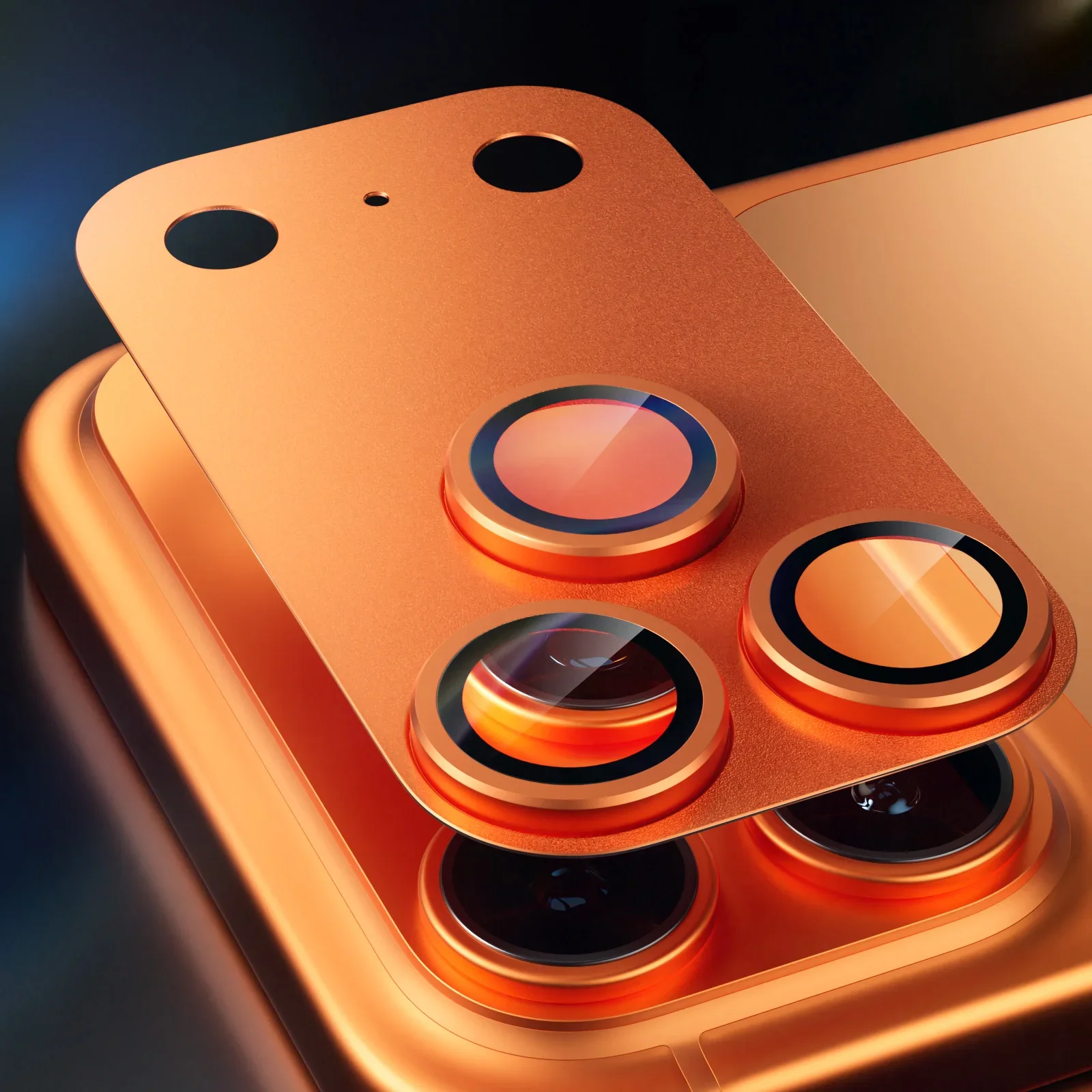 1 Set Metallschutz-Kameraobjektivschutz für iPhone Duo 18 Pro Max 17 Pro Max Plus 17 Air, mattes Kameraobjektivfolien-Glasabdeckung – Detail 8