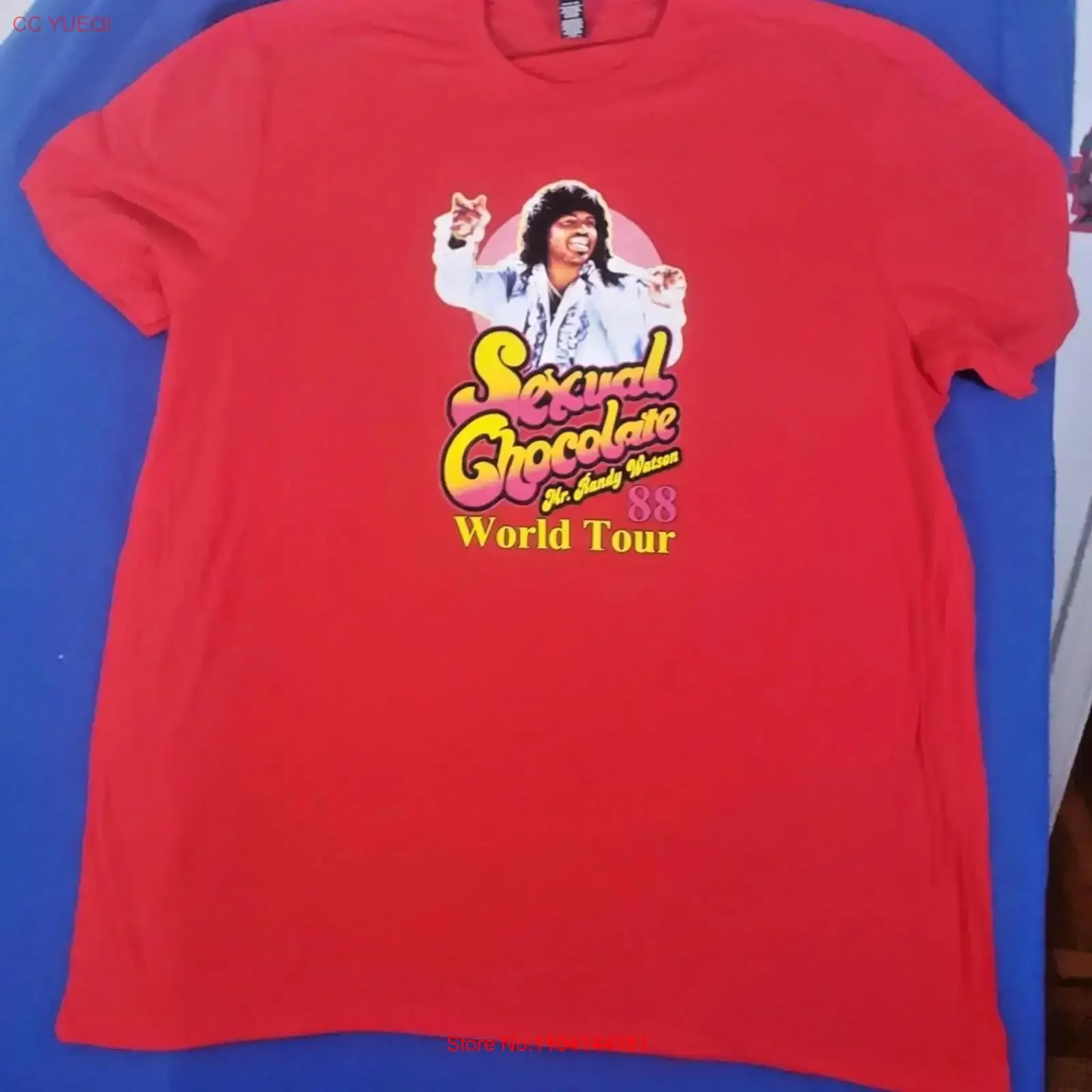 Sexual Chocolate Mr Randy Watson 88 World Tour T Shirt Men's Size 3XL long or short sleeves vintage Washed homme Unisex