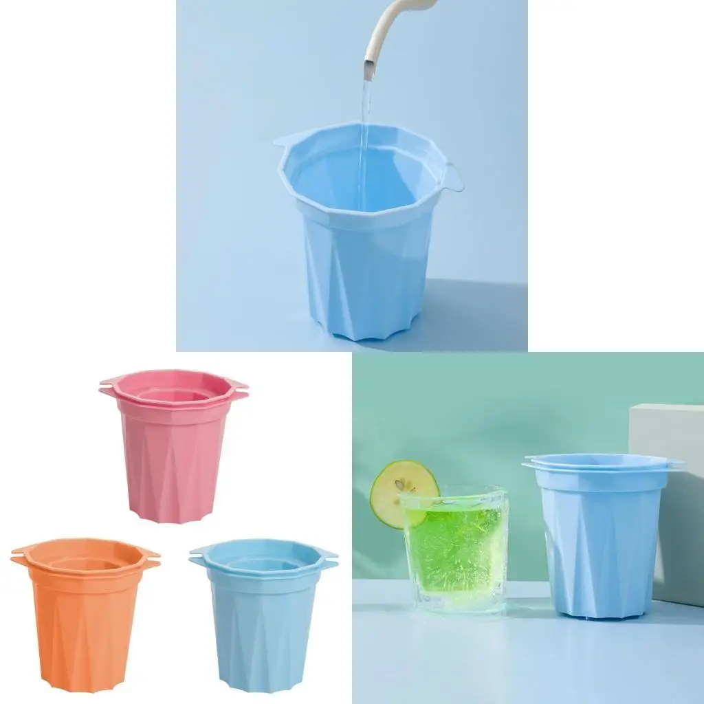 

97QD Ice Cup Mold Cup Maker Summer Freeze Prink Cup Silicone
