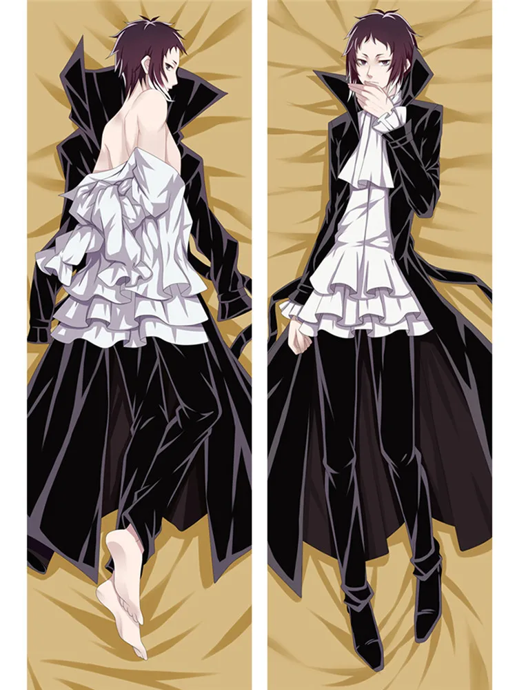 Ryunosuke Akutagawa Anime Dakimakura Bedding Pillowcase Hugging Body Pillow Cover Case Double-sided Print Dropshipping