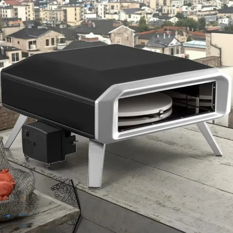 

Газовая печь для пиццы и гриль с автоматическим вращением, 16 дюймов, сертифицированная C-E, для улицы, отличное качество по выгодной цене для сада