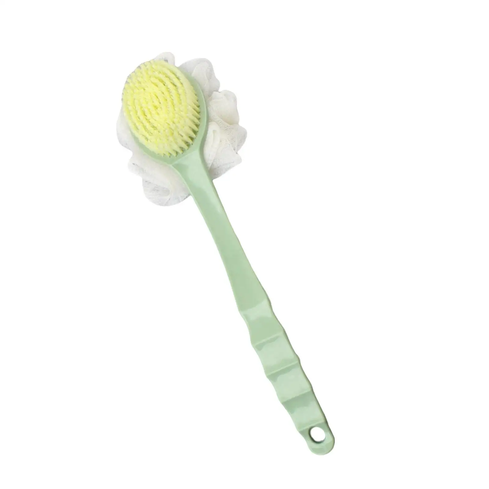 Long Handle Back Shower Brush Washer Ergonomic with Hanging Hole Cleaning Back Scrubber Bathroom Accessories for Bath Feet Body