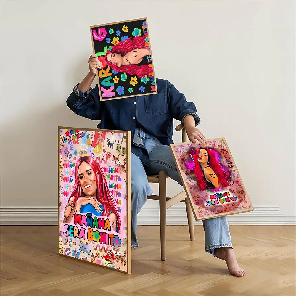 Karol G Manana Sera Bonito Good Quality Prints And Posters Whitepaper Sticker DIY Room Bar Cafe Aesthetic Art Wall Painting
