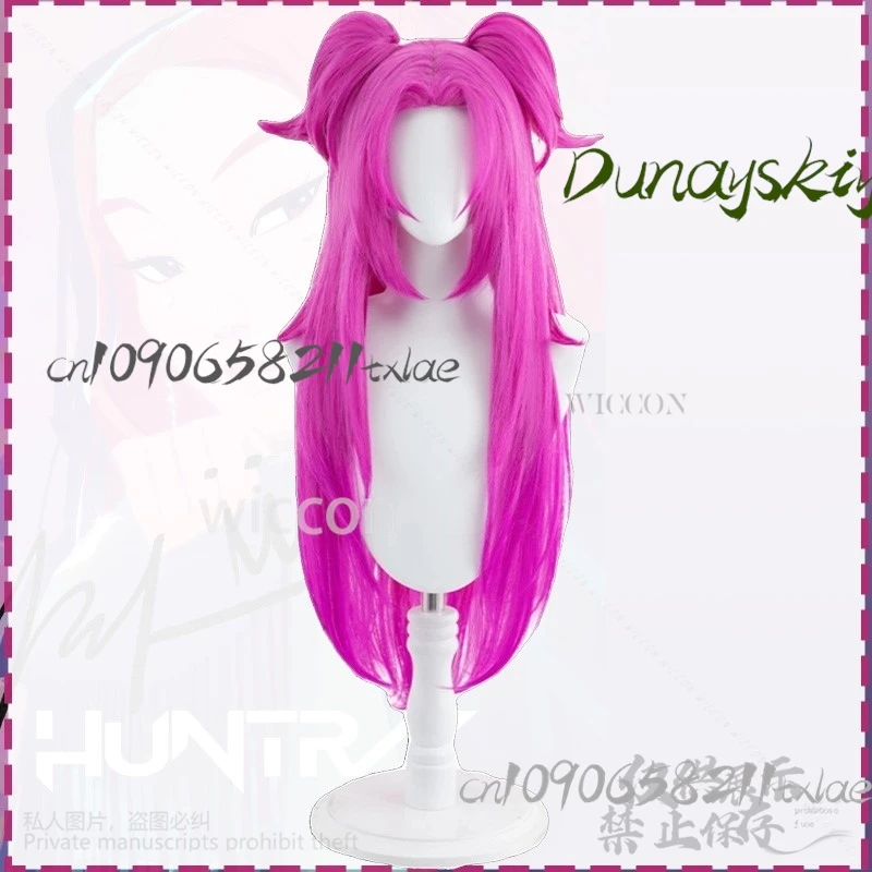 Аниме KPop Охотники Демонов Девушка Группа Косплей Мира Поющий Костюм Джирай Кей Панк Y2K Платье-рубашка Ярко-розовые парики Хэллоуин Вечеринка