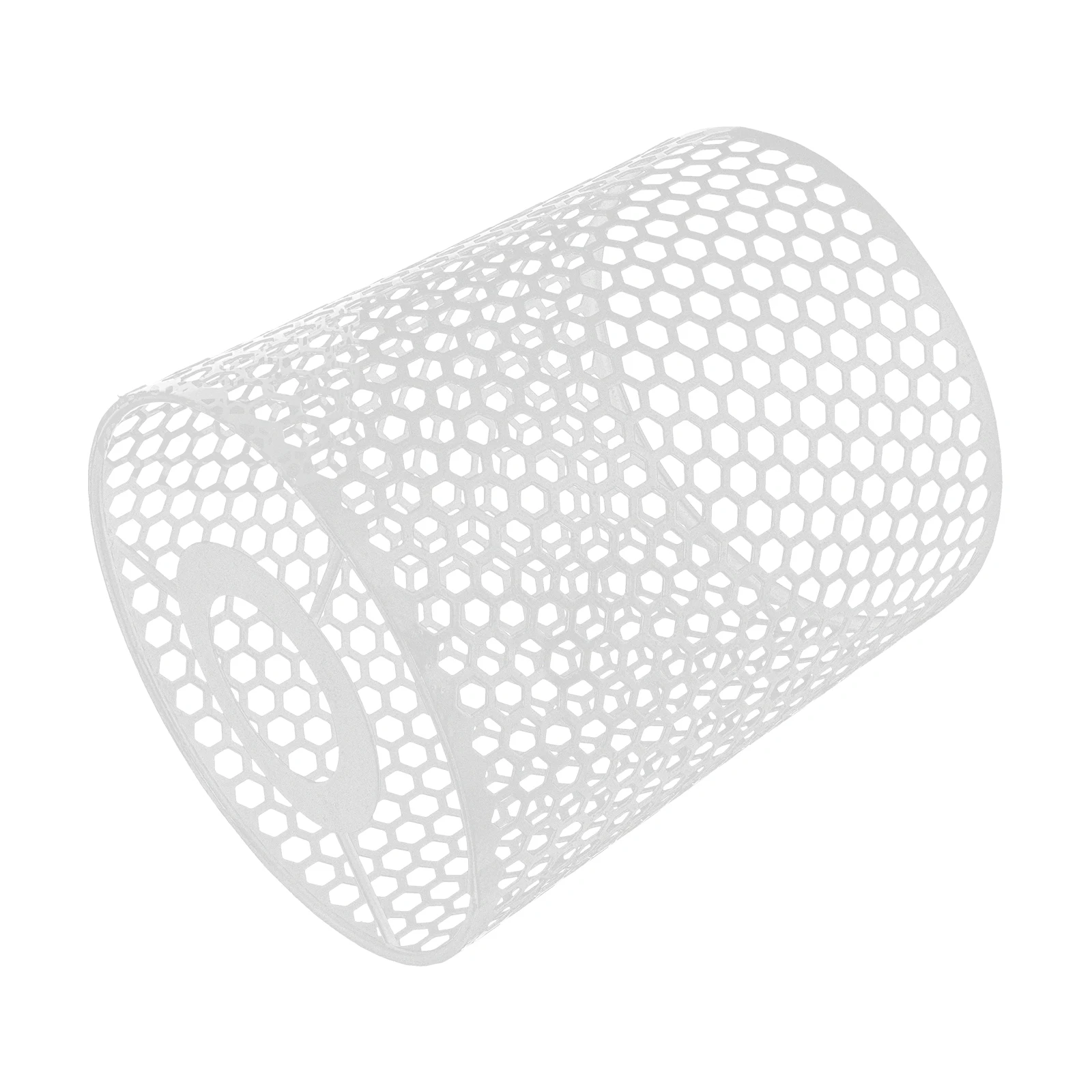 

Modern Simple White Hollow Tube Lampshade Cover for Living Room Kitchen Bedroom Dust Proof Appliance Glass Wrought Iron Home