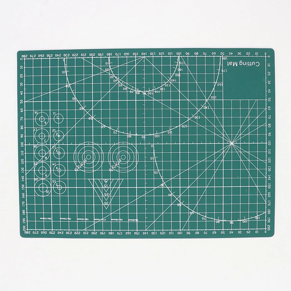 

Professional Durable Self Healing Pvc Cutting Mat Non-Slip For Scrapbooking Quilting Sewing Glass Diy Projects A4 Green