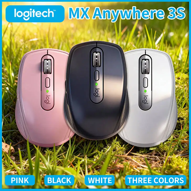 

Logitech MX Anywhere 3S Wireless Mouse with High-Res Sensor, Silent, Tracks on Glass, USB-C Port