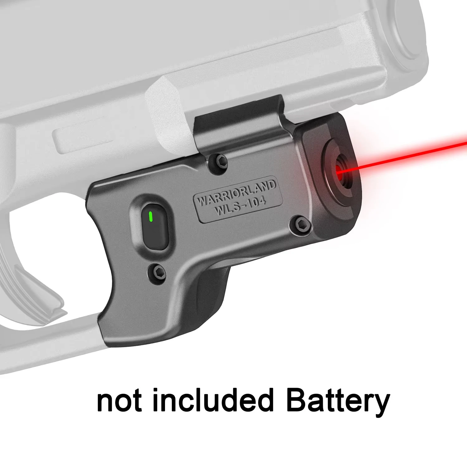 Red Laser Light For Glock 17 19 (Gen 3-5)/23 31 32(Gen 3-4) /19 44 45 (Gen 3-5) Sight with On/Off Indicator,Not included Battery