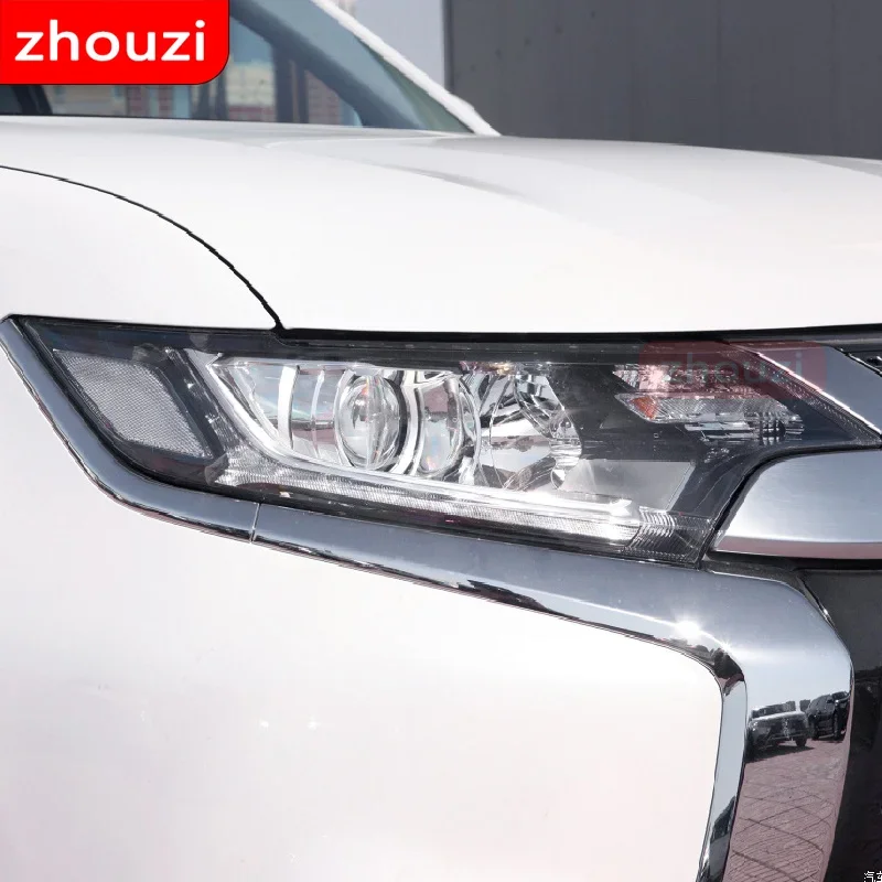 2 قطعة لميتسوبيشي أوتلاندر 2015-2020 سيارة العلوي تينت الأسود طبقة رقيقة واقية حماية شفافة ملصق من البولي يوريثان الملحقات #6