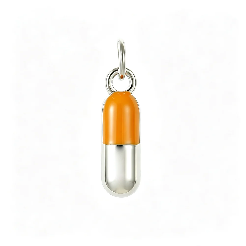 Plated Stainless Steel Enamel Food Charms Teapot Candy Cupcake Pill Pendant for DIY Bracelet Necklace Jewelry Making Supplies - view 6