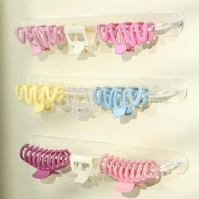 Wall Hair Clip Organizer 3X Hangable Headband Storage Display Bathroom Hair Clip Storage Organizer Hair Hoop Organizer for Vanit