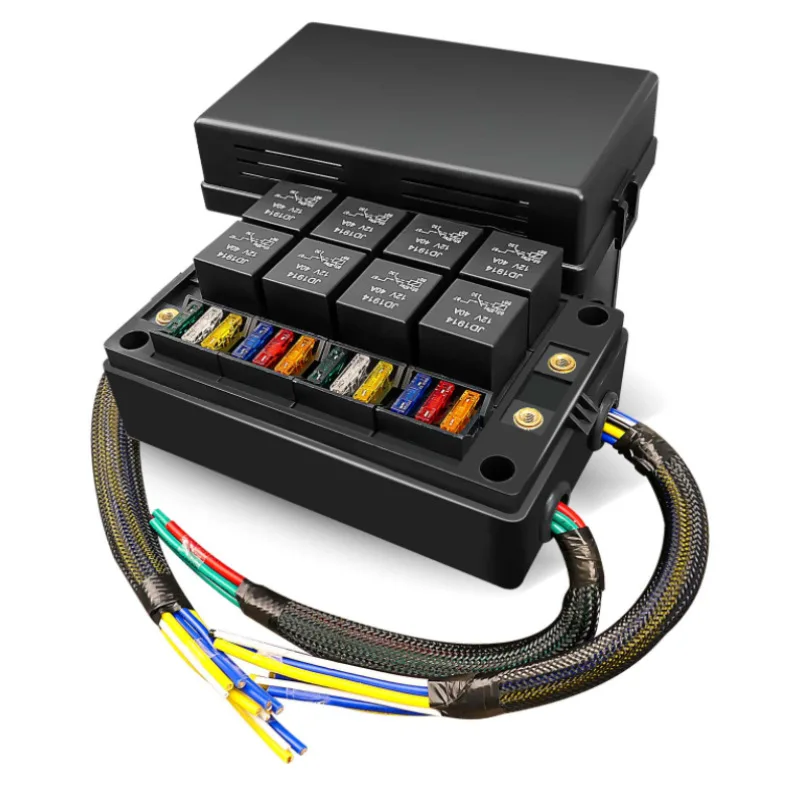 12V 24V 4 5 Pin Relay 12 15 Way ATC/ATO Fuse Relay Box Fuse Block with Relay Universal Waterproof Kit For Auto Car Marine