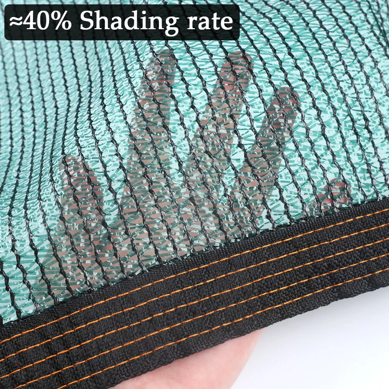40% Beschattung Dunkelgrün 3-Pin Garten-Schattennetz Landwirtschaftliches Schattennetz Gewächshaus-Sonnenschutzabdeckung Außenmarkise – Detail 5