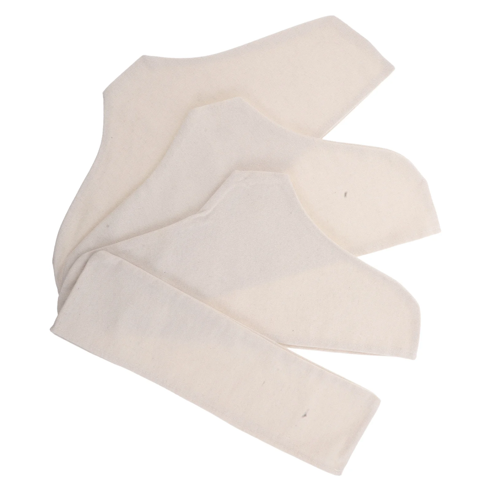 

4pcs Non-Slip Hanger Pads Cotton Linen Dustproof Clothes Protector For Dresses Suits Wardrobe Organization Universal Hanger