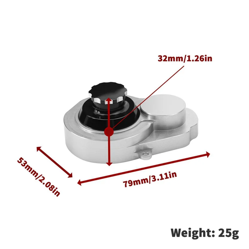 AM-メタルシェルトランスミッションギアカバー 1/10 スラッシュ 2WD スタンピードバンディット 2WD RC カーアップグレードパーツ用
