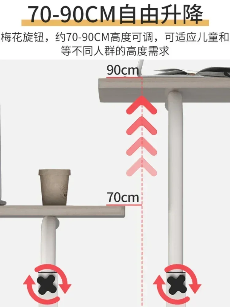 Lazy Table Simple Notebook Bedside Table Bed Household Minimalist Modern Movable Lifting Table