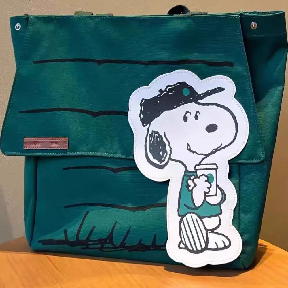 2026 Snoopy Große Kapazität Bedruckte Lässige Lazy-Style Frische Tragetasche Mädchen Reise-Schultertasche Neujahrsgeschenk – Detail 18