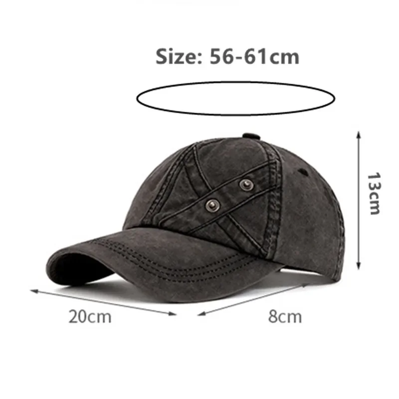 

Spring Summer Retro Old Baseball Caps For Men Washed Cotton Duck Tongue Hat Women's Personality Hip-hop Party Hats Snapback Cap