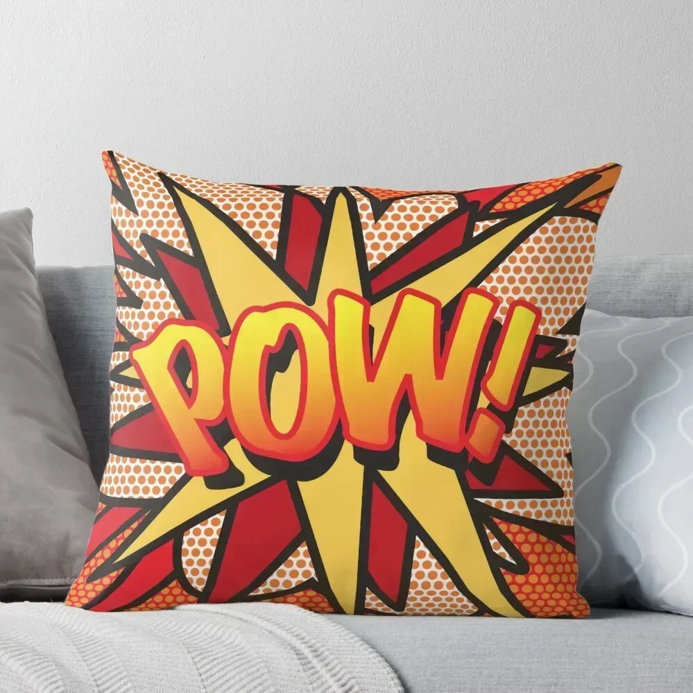 

POW Comic Book Pop Art Trendy Fun Throw Pillow Decorative Cushions Sofa Cushions Cover pillow