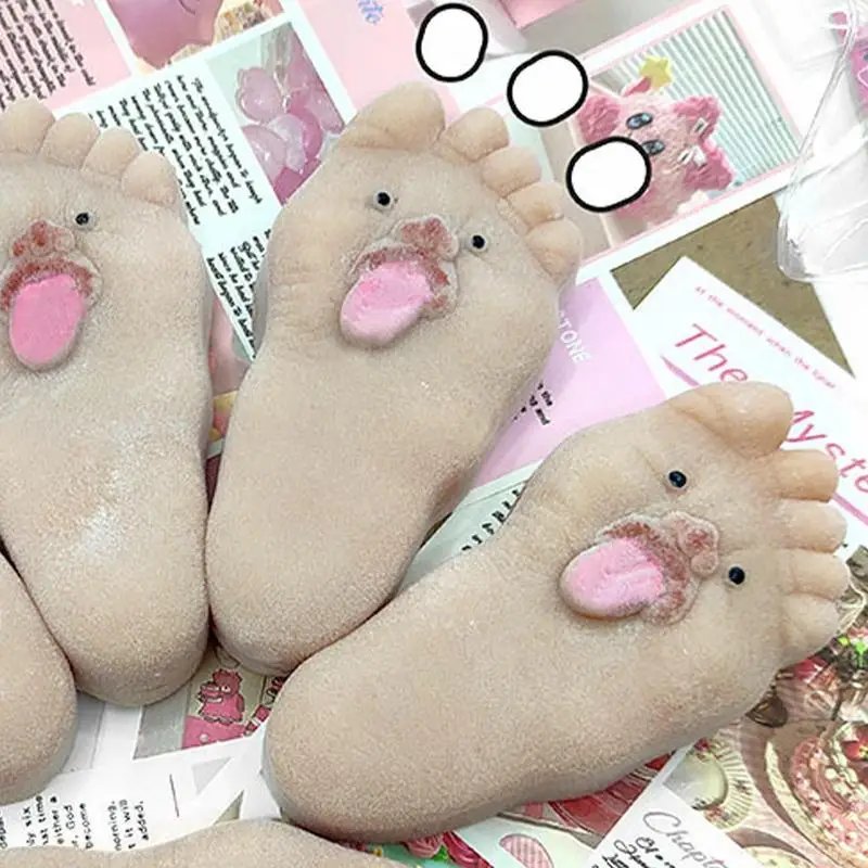 Balle anti-Stress Squishy pour gros pieds, jouet amusant à rebond lent, anti-Stress, balle d'aération, jouet sensoriel à presser, cadeau d'anniversaire