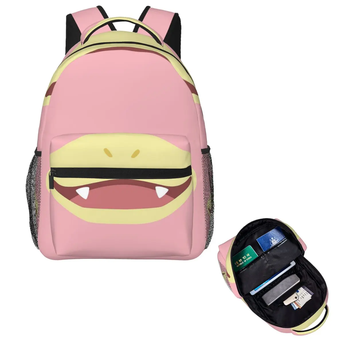 

Slowpoke Poke Maniac Mouth Backpack Hot Sale Daypack Large Capacity Kids BookBag School Bag Shoulder Bags for Men Women