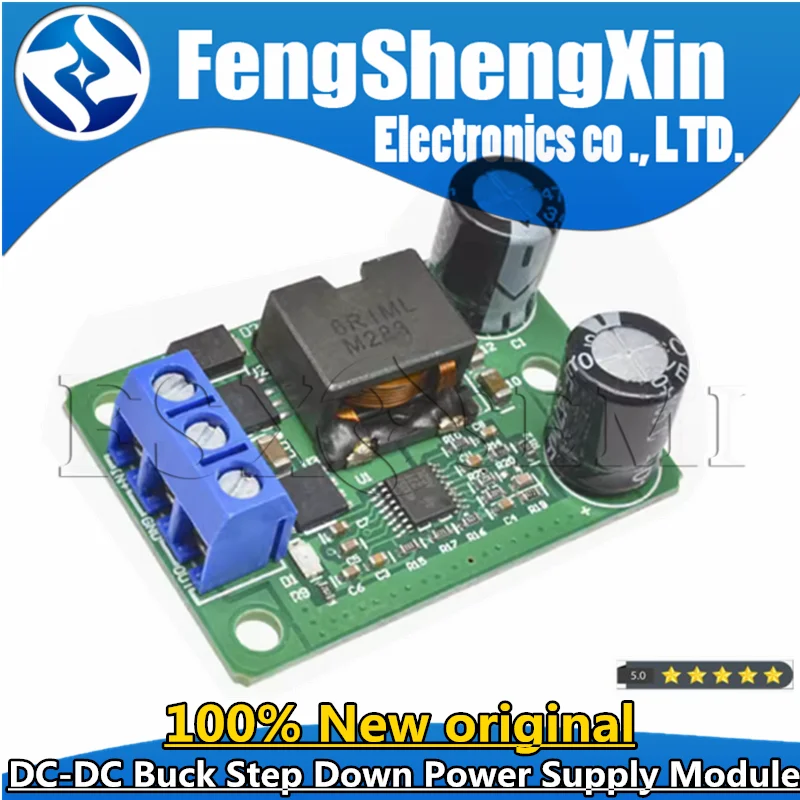 24V/12V To 5V/5A 25W DC-DC Buck Step Down Power Supply Module Synchronous Rectification Power Converter Replace 055L LM2596