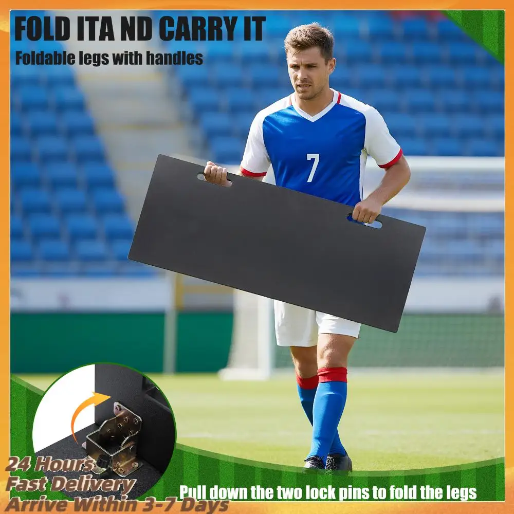 

Футбольная отбойная доска 100x40 см, портативная, с регулируемыми углами для отработки передач и ударов