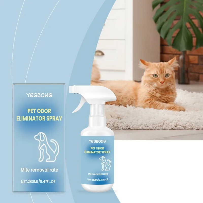 

Pet Odor Eliminator Spray Long Lasting Fragrance Urine Odor Removal for Cats Dogs Indoor Air Freshener with Scent Retention