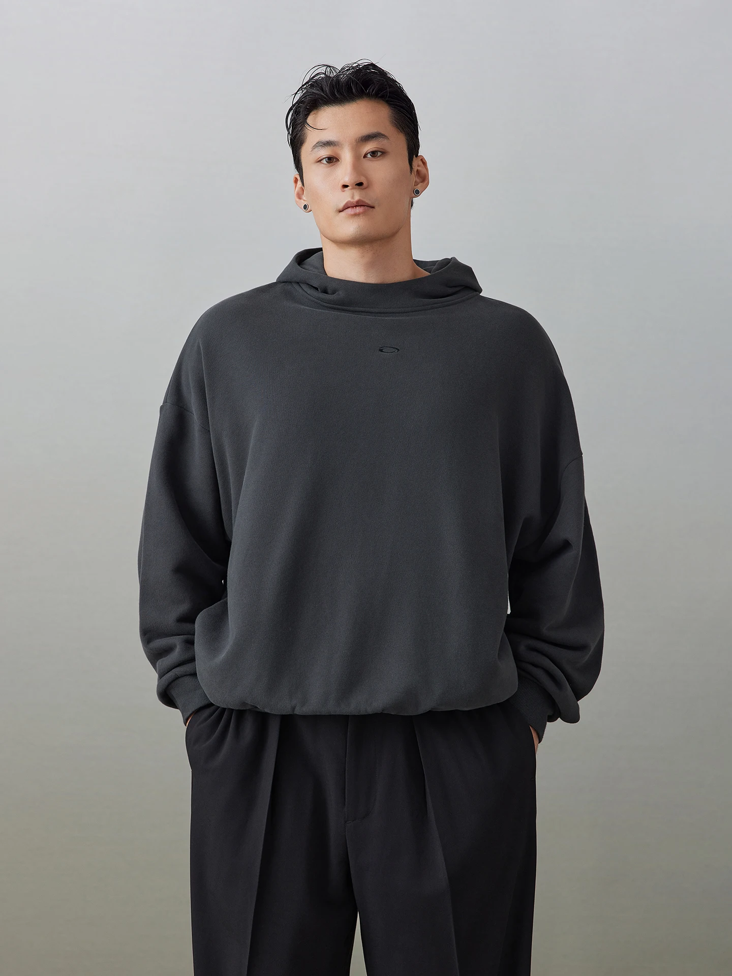 

Fearl East O07 High Ne Hoodie Loose Fitted Casual Fitn American mat Hooded Sweatirt Autumn ex Color