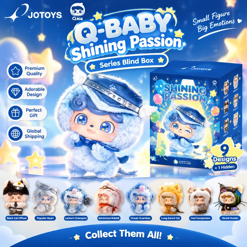 Genuine Jotoys Qkid Shining Little Love Series Blind Box Cute Collection Doll Collector Desktop Decoration Backpack Pendant Gift