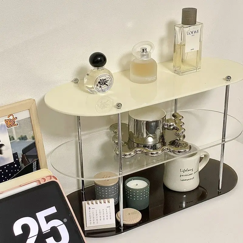 Nordic Style Storage Rack, Acrylic Storage Rack, Bathroom Desktop Cosmetic Display Rack, Multi-layer Coffee Cup Holder