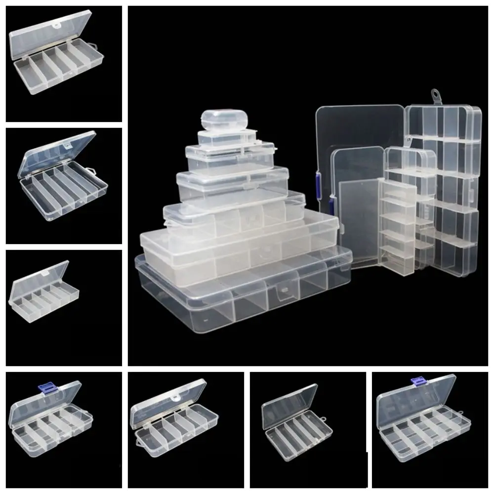 

Adjust Compartments Fish Accessory Box Good Sealing Effect High-strength Fishing Tackle Boxes Plastic Thickened