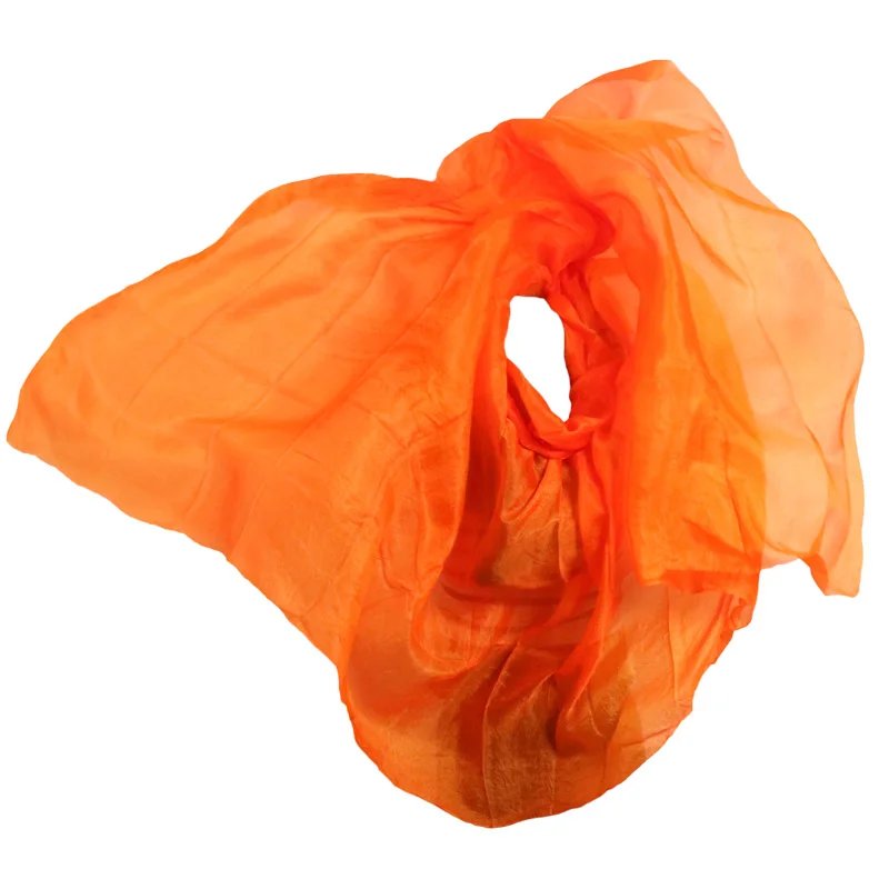 ベリーダンススカーフシルクベールベリーダンスベールショール女性用軽量ハンドスロースカーフショールグラデーションシルクベールダンスパフォーマンス新作