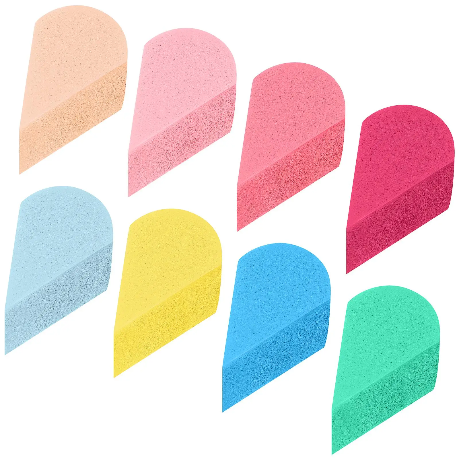

8 Pcs Petal Shaped Makeup Sponges Soft Smooth Cleansing Massaging Skin Foundation Sponge Beauty Applicator Tool