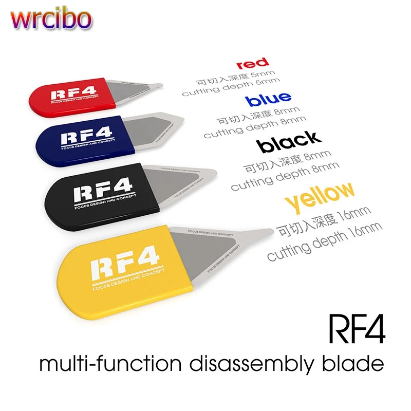 

RF4 RF-DA9 Многофункциональное ультратонкое лезвие для разборки мобильного телефона, открывающийся нож для ЖК-экрана, ремонтный комплект для удаления клея